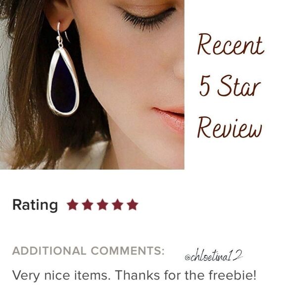 NEW Sterling Silver oval twist Hoop Earrings - Picture 5 of 6